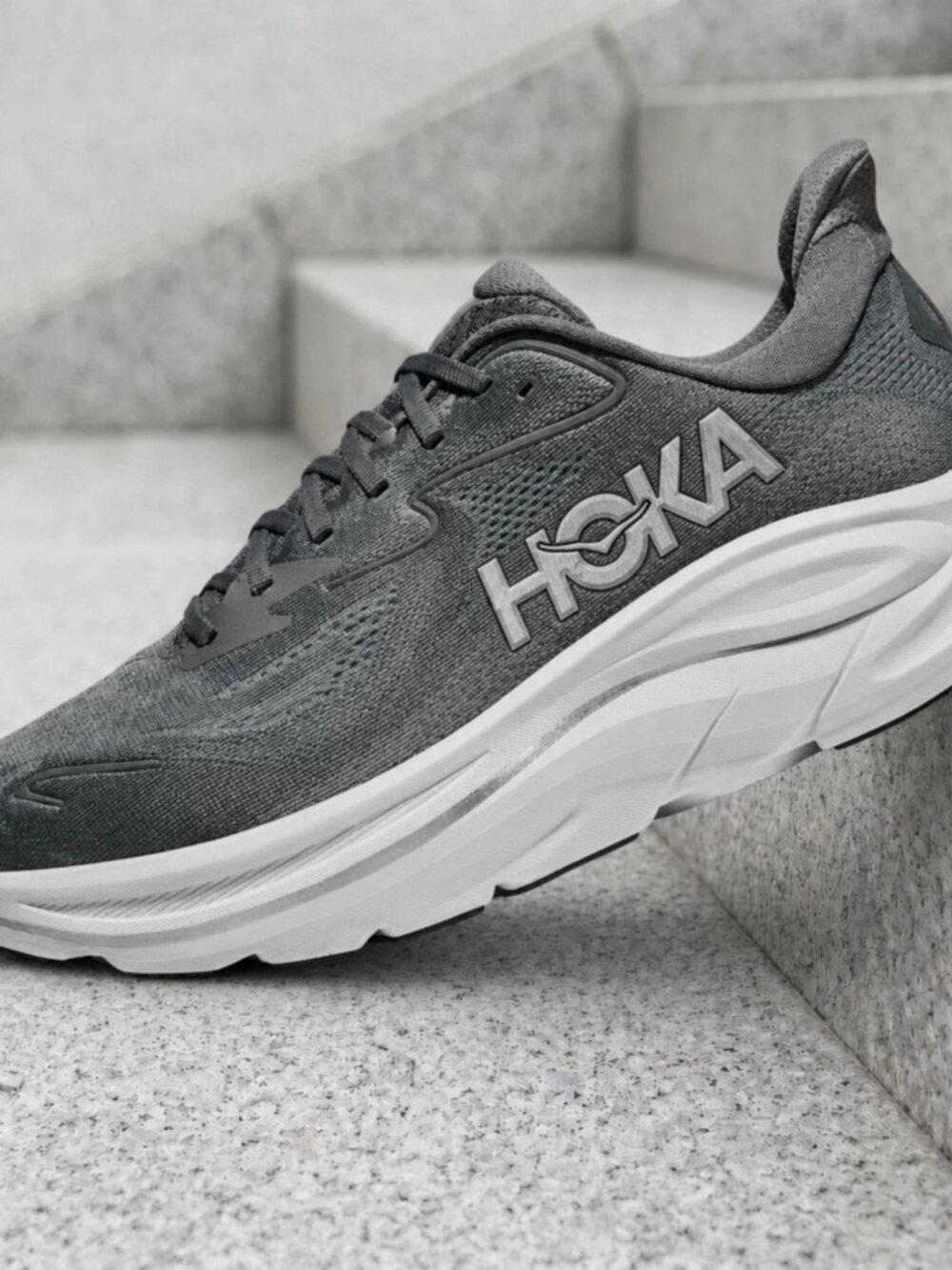 Men's HOKA One One Clifton 10 Shoes - Asteroid Silver 1162030-ADSL